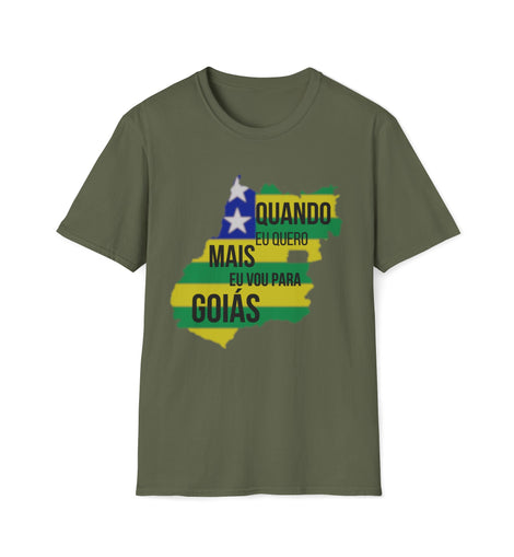 Quando quero mais, vou para Goiás T-Shirt - Masculino